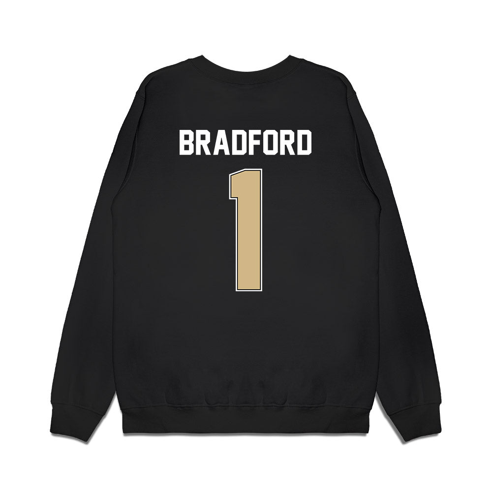 Purdue - NCAA Football : Smiley Bradford - Vintage Helmet Premium Crewneck Sweatshirt-1