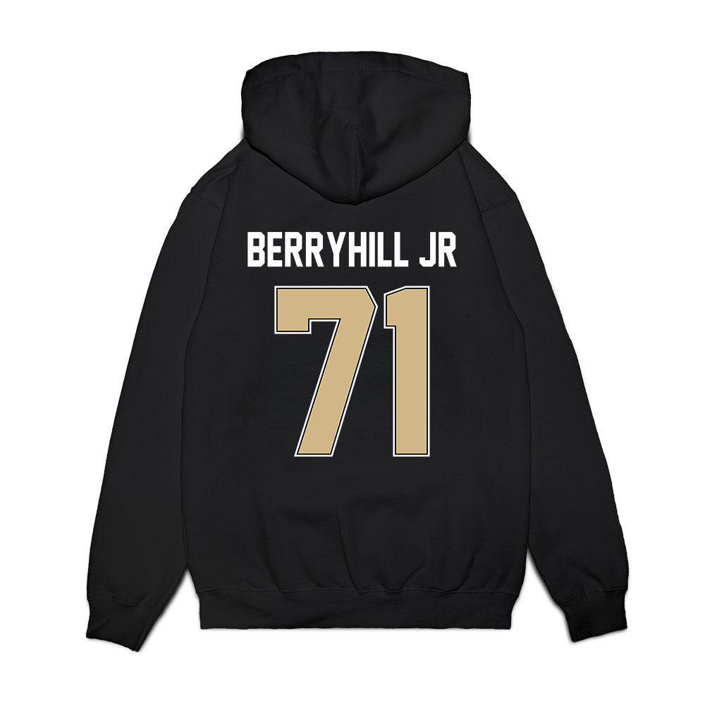 Purdue - NCAA Football : Terrell Berryhill jr - Vintage Helmet Premium Hooded Sweatshirt-1