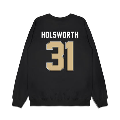 Purdue - NCAA Football : Carter Holsworth - Vintage Helmet Premium Crewneck Sweatshirt-1
