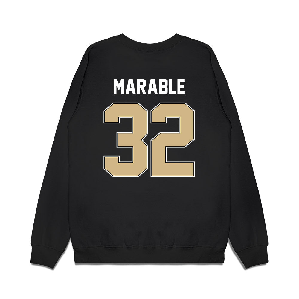Purdue - NCAA Football : D'Mon Marable - Vintage Helmet Premium Crewneck Sweatshirt-1