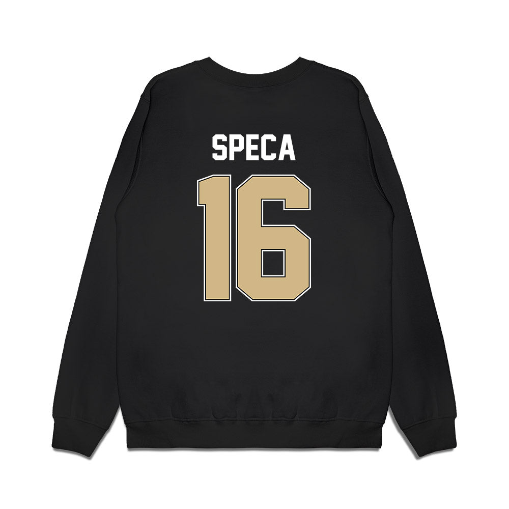 Purdue - NCAA Football : Anthony Speca - Vintage Helmet Premium Crewneck Sweatshirt-1