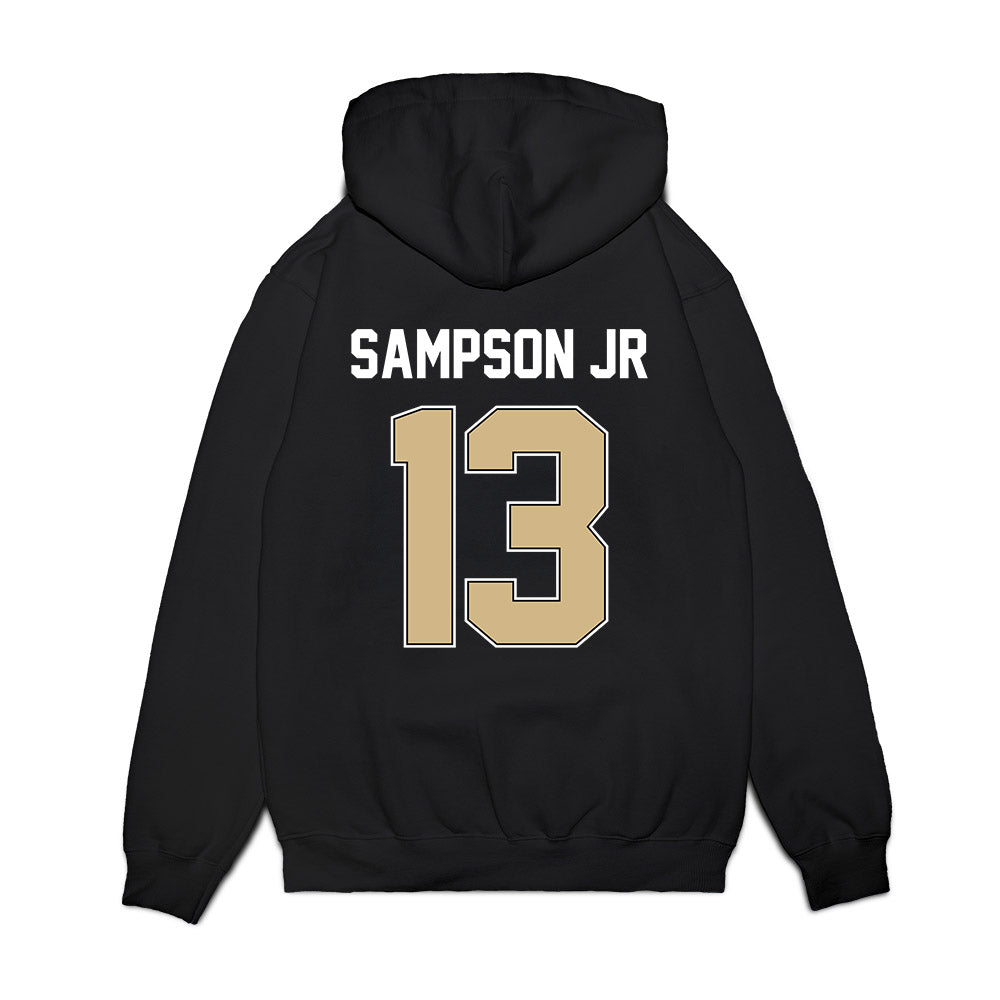 Purdue - NCAA Football : Ricky Sampson Jr - Vintage Helmet Premium Hooded Sweatshirt-1