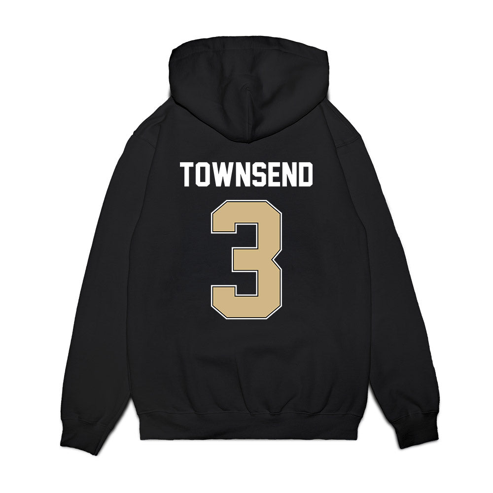 Purdue - NCAA Football : Xavier Townsend - Vintage Helmet Premium Hooded Sweatshirt-1