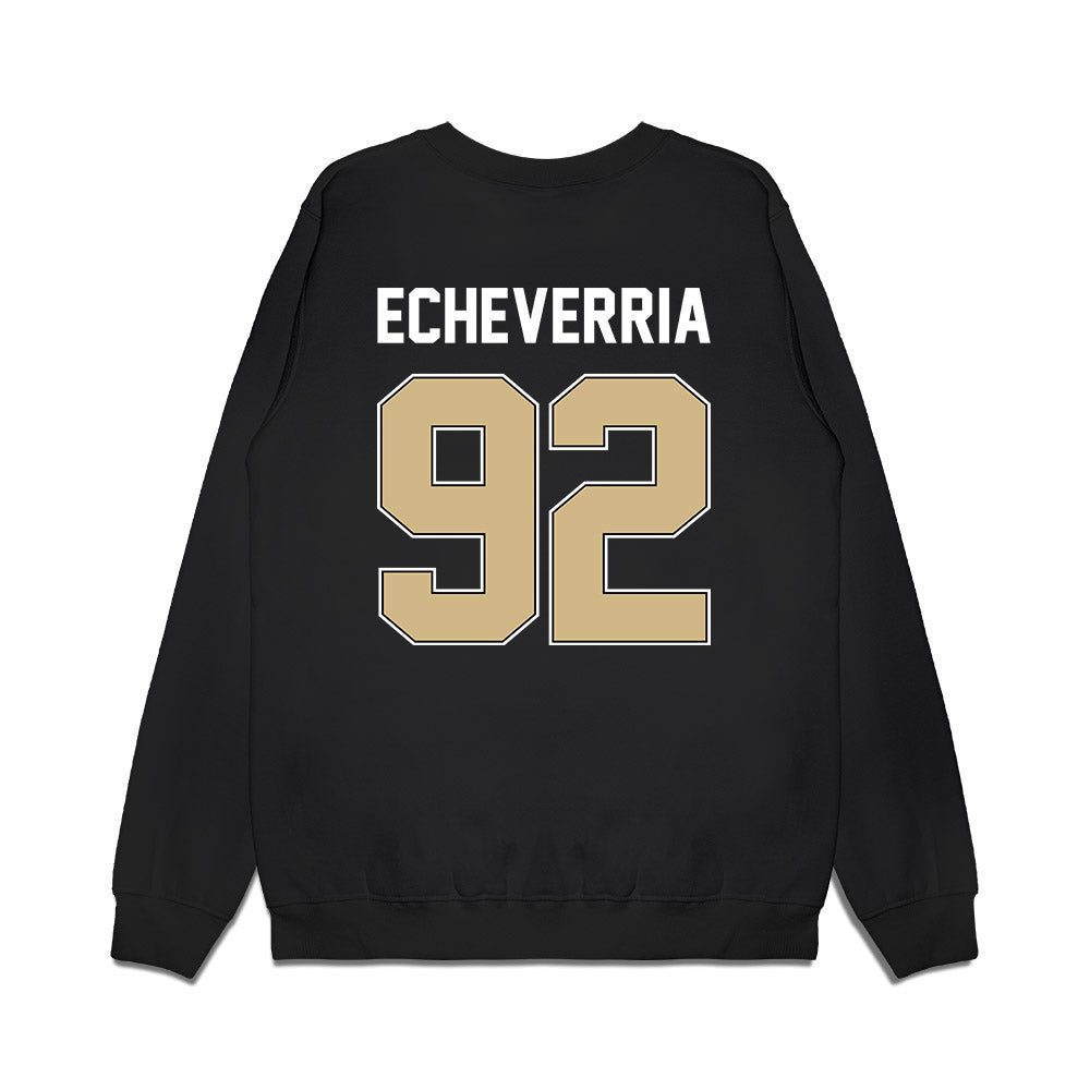 Purdue - NCAA Football : Jacobo Echeverria - Vintage Helmet Premium Crewneck Sweatshirt-1