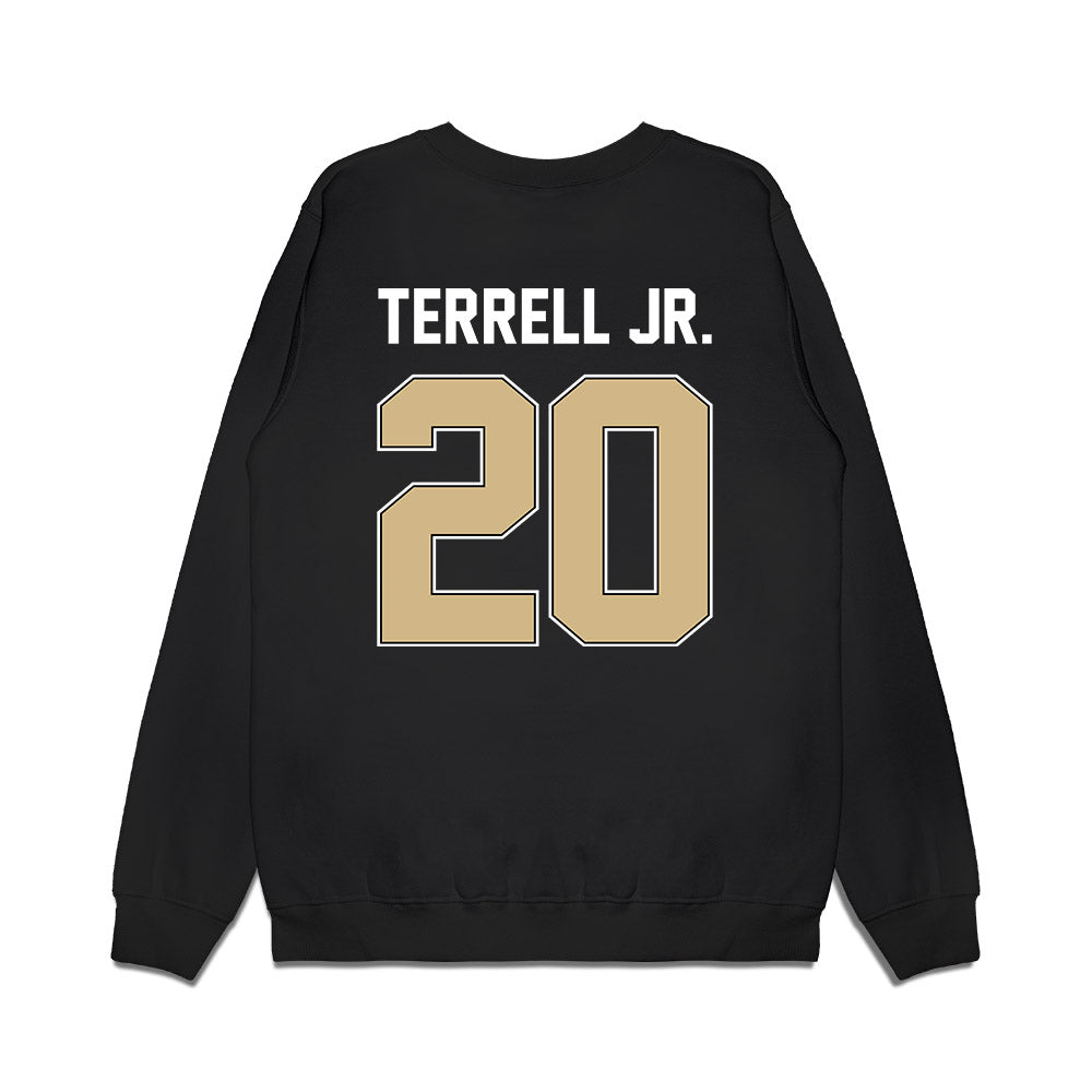 Purdue - NCAA Football : Travis Terrell Jr. - Vintage Helmet Premium Crewneck Sweatshirt-1