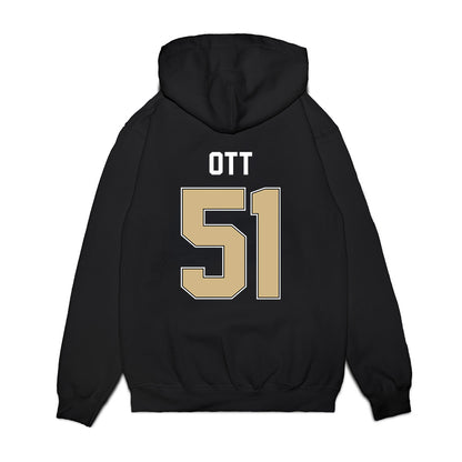 Purdue - NCAA Football : Jaxon Ott - Vintage Helmet Premium Hooded Sweatshirt-1
