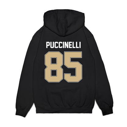 Purdue - NCAA Football : Luca Puccinelli - Vintage Helmet Premium Hooded Sweatshirt-1