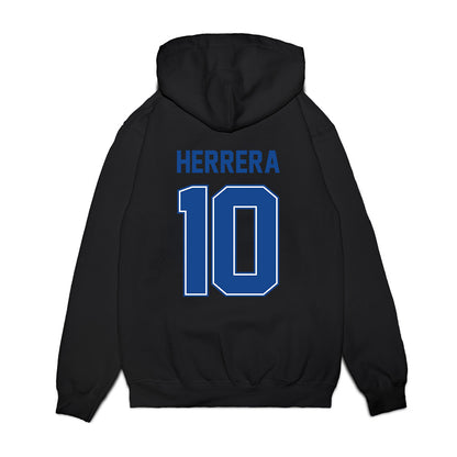 Boise State - NCAA Football : Cash Herrera - Vintage Helmet Premium Hooded Sweatshirt-1
