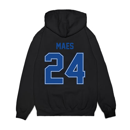 Boise State - NCAA Football : AJ Maes - Vintage Helmet Premium Hooded Sweatshirt-1