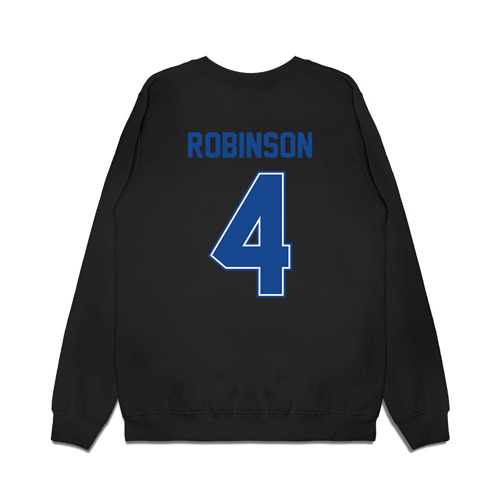 Boise State - NCAA Football : Rodney Robinson - Vintage Helmet Premium Crewneck Sweatshirt-1