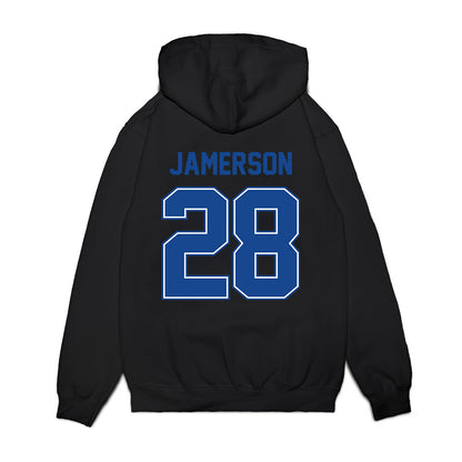 Boise State - NCAA Football : Cam Jamerson - Vintage Helmet Premium Hooded Sweatshirt-1