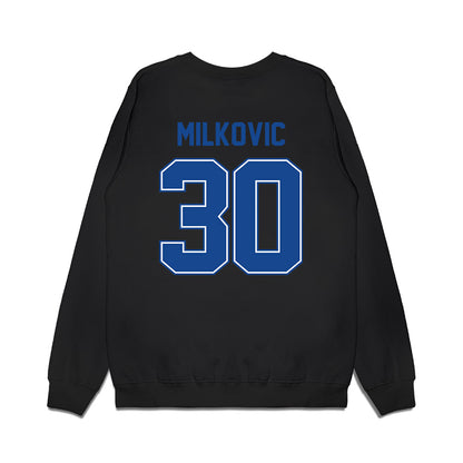 Boise State - NCAA Football : Wyatt Milkovic - Vintage Helmet Premium Crewneck Sweatshirt-1