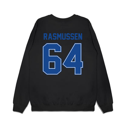 Boise State - NCAA Football : Carson Rasmussen - Vintage Helmet Premium Crewneck Sweatshirt-1