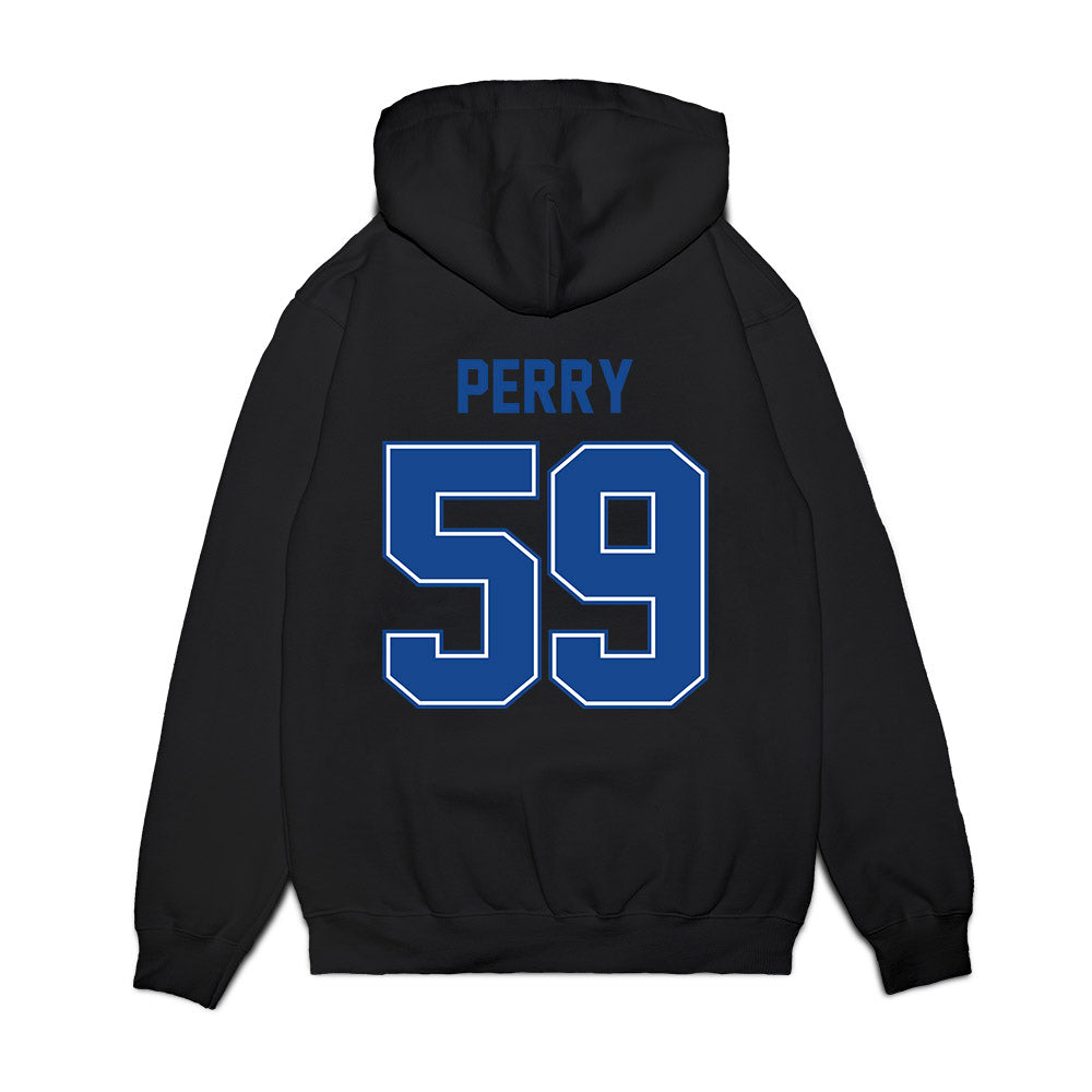 Boise State - NCAA Football : Jameson Perry - Vintage Helmet Premium Hooded Sweatshirt-1