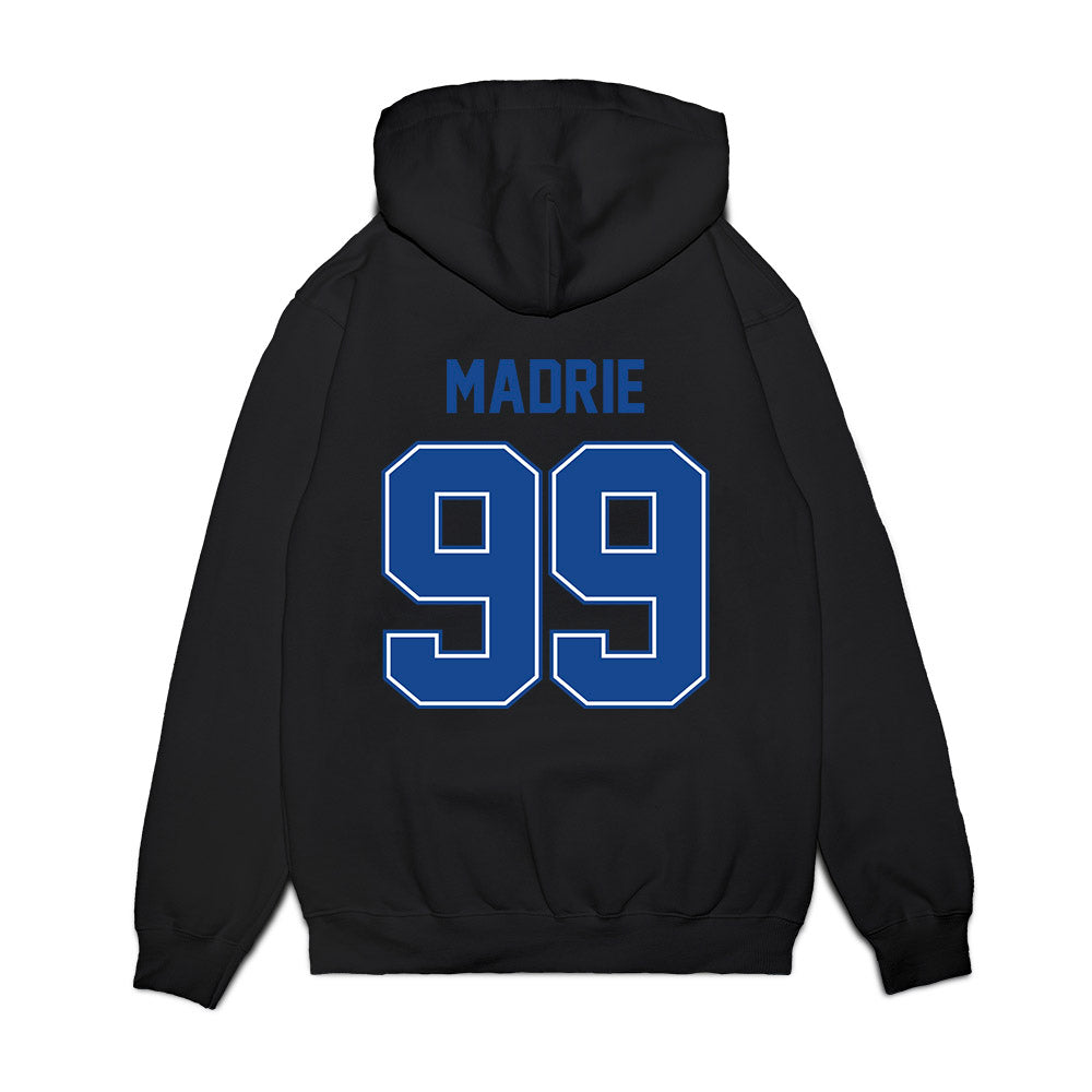 Boise State - NCAA Football : Michael Madrie - Vintage Helmet Premium Hooded Sweatshirt-1