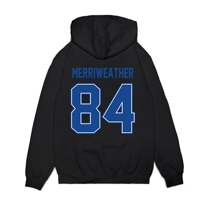 Boise State - NCAA Football : Zamondre Merriweather - Vintage Helmet Premium Hooded Sweatshirt-1