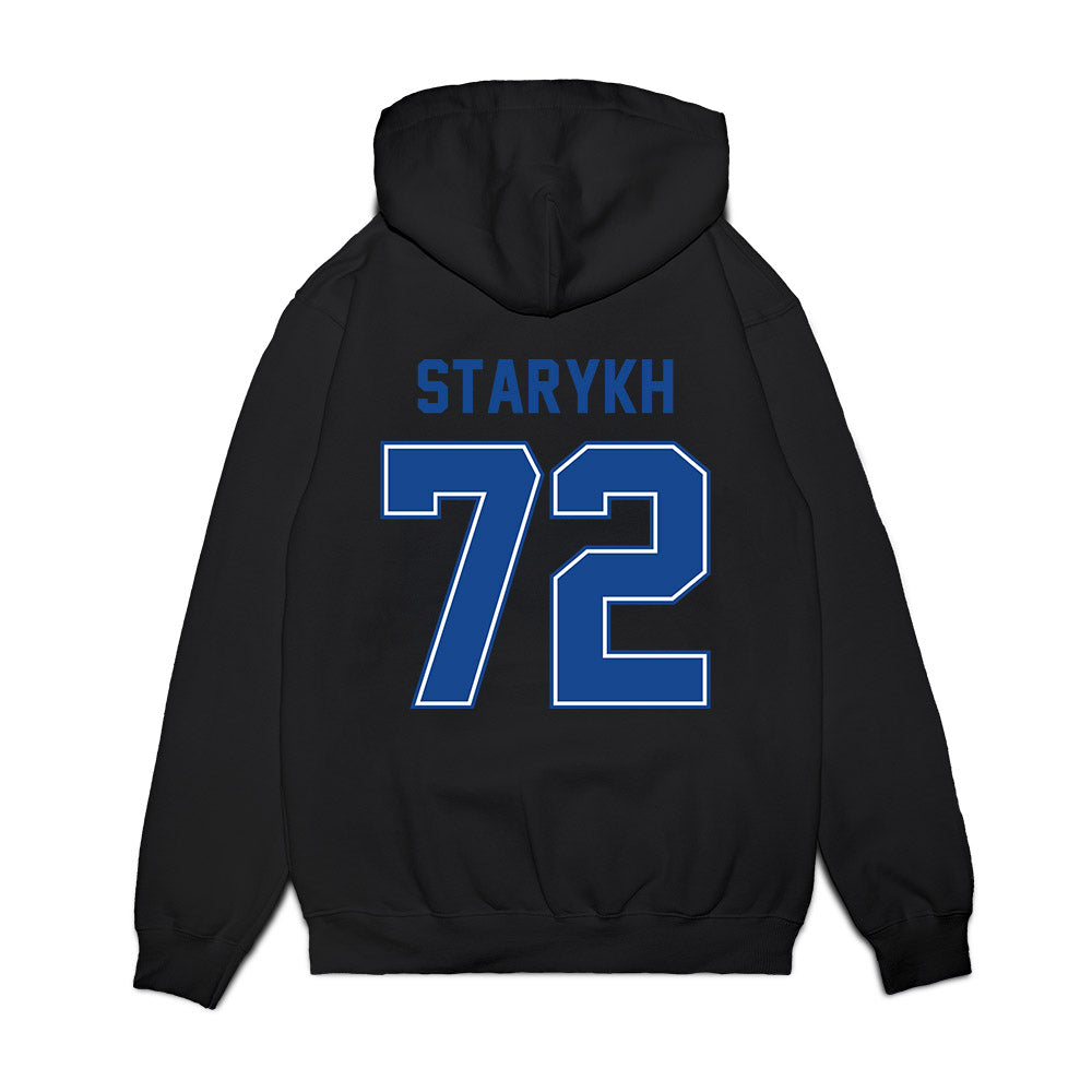 Boise State - NCAA Football : Daniil Starykh - Vintage Helmet Premium Hooded Sweatshirt-1