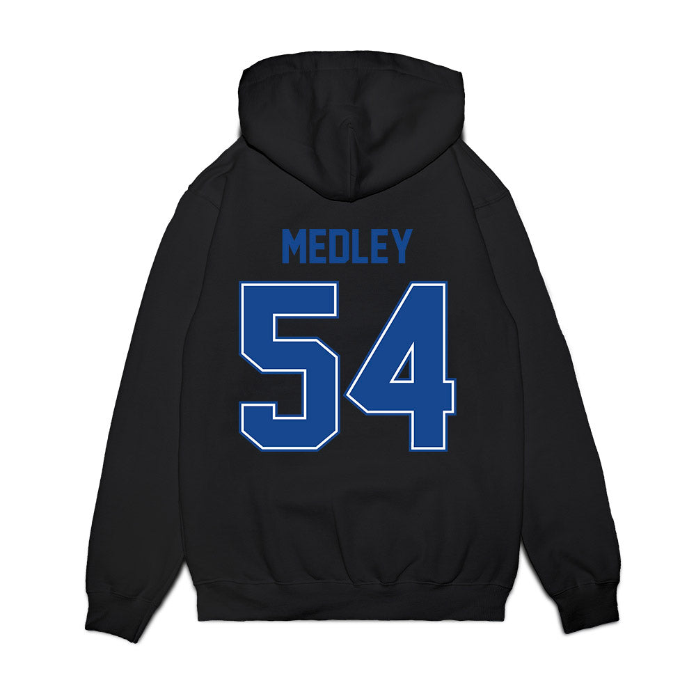 Boise State - NCAA Football : Adonte Medley - Vintage Helmet Premium Hooded Sweatshirt-1