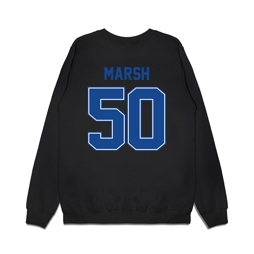 Boise State - NCAA Football : Joseph Marsh - Vintage Helmet Premium Crewneck Sweatshirt-1