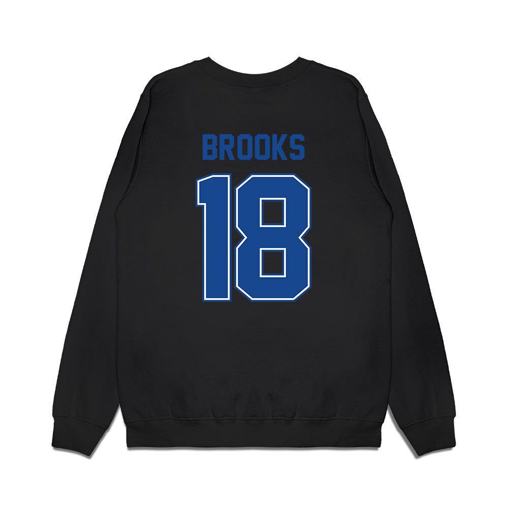 Boise State - NCAA Football : Sam Brooks - Vintage Helmet Premium Crewneck Sweatshirt-1