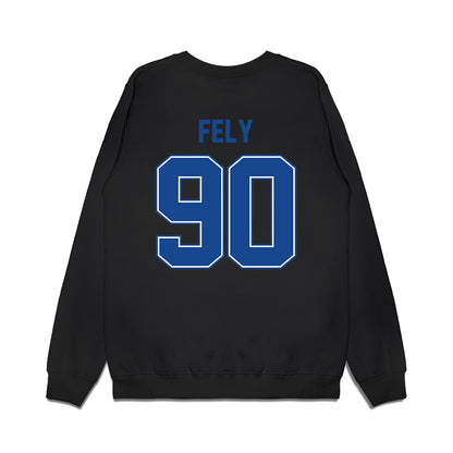 Boise State - NCAA Football : Braxton Fely - Vintage Helmet Premium Crewneck Sweatshirt-1