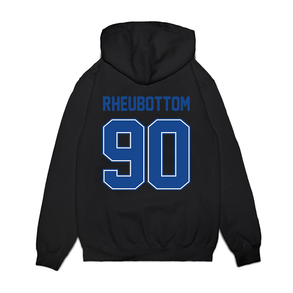 Boise State - NCAA Football : Drew Rheubottom - Vintage Helmet Premium Hooded Sweatshirt-1