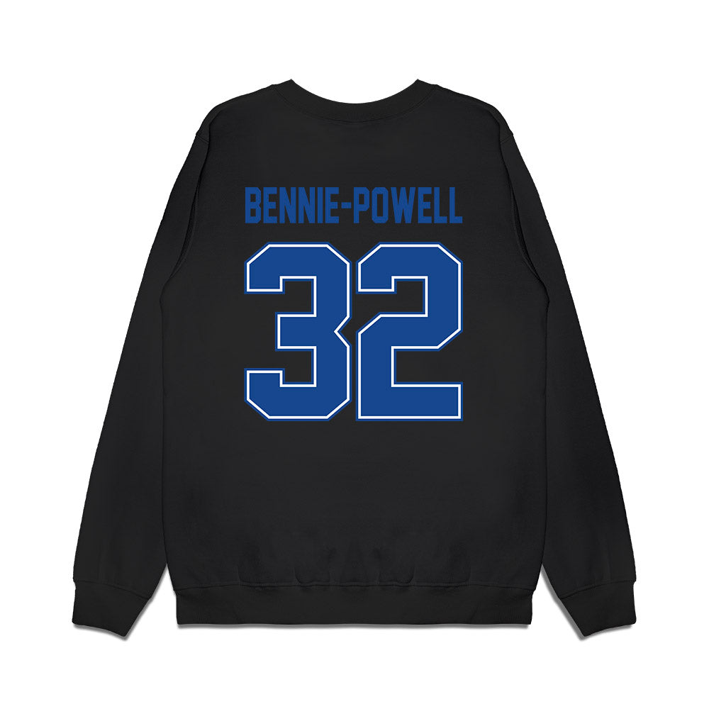 Boise State - NCAA Football : Taebron Bennie-Powell - Vintage Helmet Premium Crewneck Sweatshirt-1