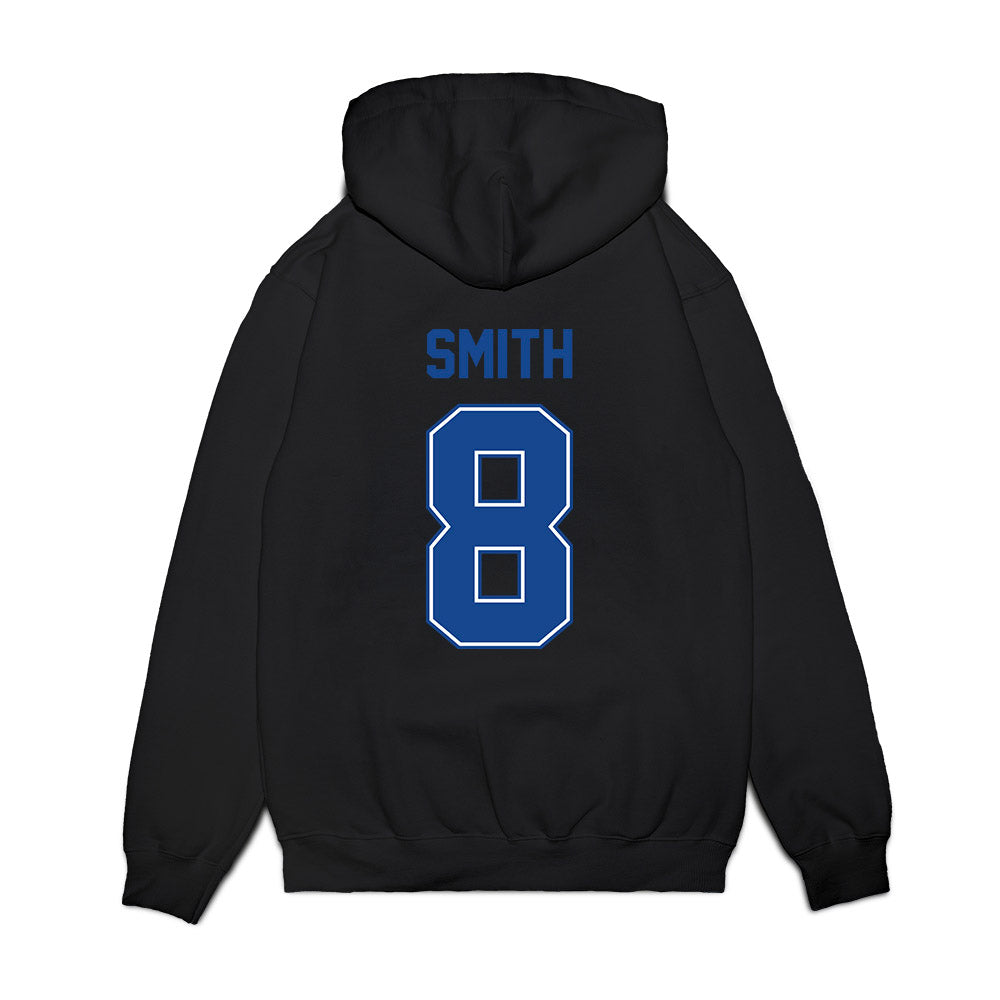 Boise State - NCAA Football : Sherrod Smith - Vintage Helmet Premium Hooded Sweatshirt-1
