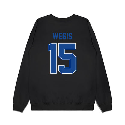 Boise State - NCAA Football : Tyler Wegis - Vintage Helmet Premium Crewneck Sweatshirt-1
