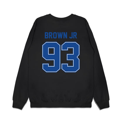 Boise State - NCAA Football : Demanuel Brown Jr - Vintage Helmet Premium Crewneck Sweatshirt-1