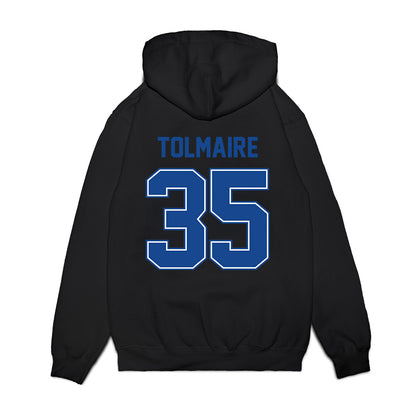 Boise State - NCAA Football : Treyvon Tolmaire - Vintage Helmet Premium Hooded Sweatshirt-1