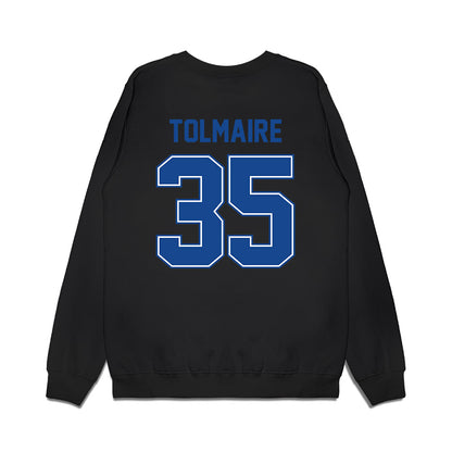 Boise State - NCAA Football : Treyvon Tolmaire - Vintage Helmet Premium Crewneck Sweatshirt-1