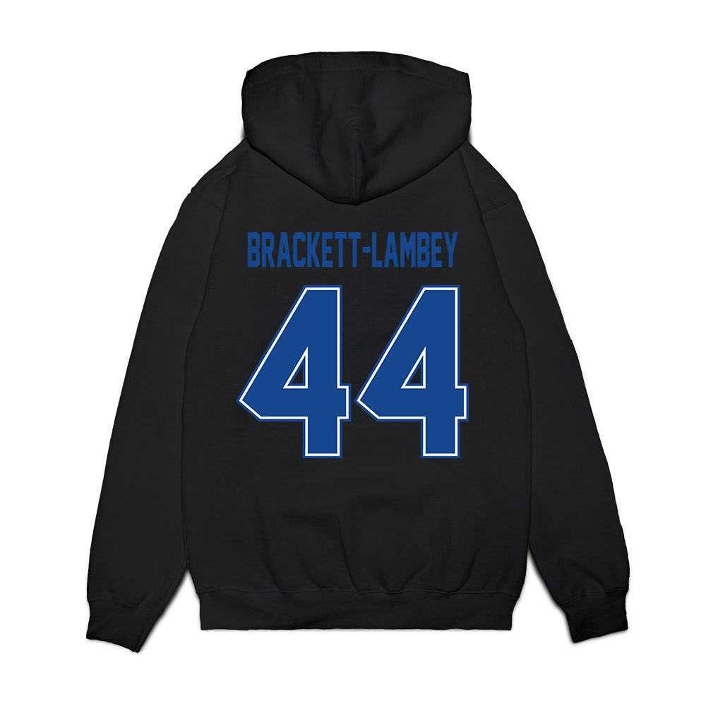 Boise State - NCAA Football : Syncere Brackett-Lambey - Vintage Helmet Premium Hooded Sweatshirt-1