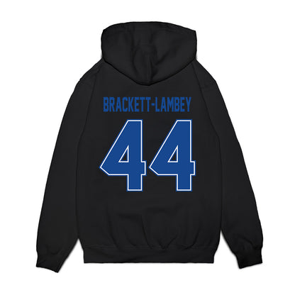 Boise State - NCAA Football : Syncere Brackett-Lambey - Vintage Helmet Premium Hooded Sweatshirt-1