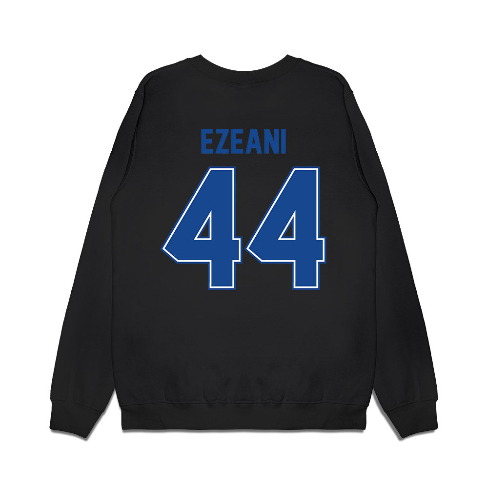 Boise State - NCAA Football : Udoka Ezeani - Vintage Helmet Premium Crewneck Sweatshirt-1