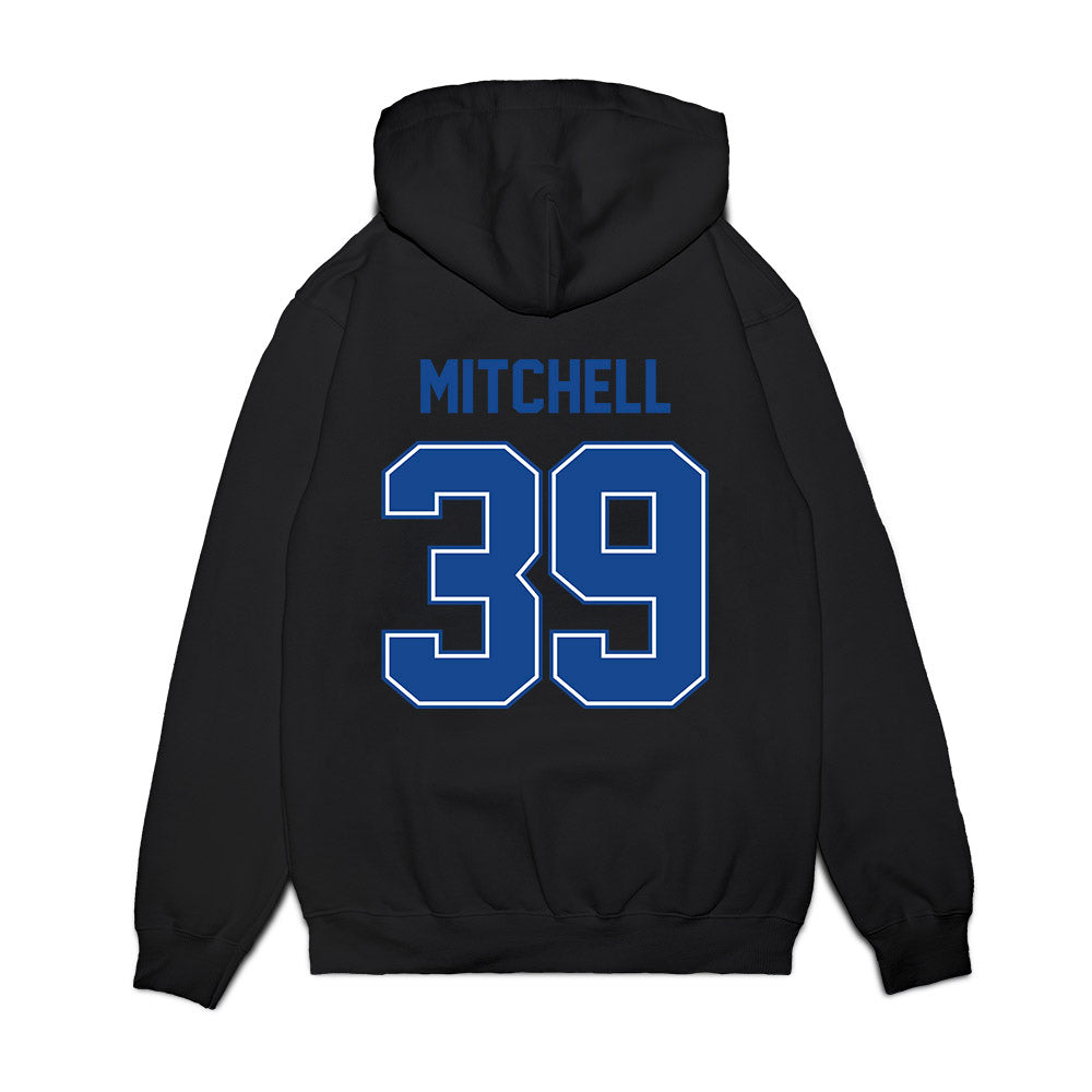 Boise State - NCAA Football : Timothy Mitchell - Vintage Helmet Premium Hooded Sweatshirt-1