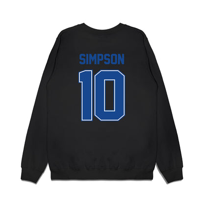 Boise State - NCAA Football : Andrew Simpson - Vintage Helmet Premium Crewneck Sweatshirt-1