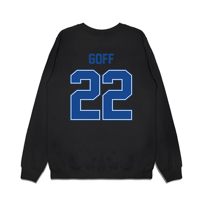 Boise State - NCAA Football : Juelz Goff - Vintage Helmet Premium Crewneck Sweatshirt-1