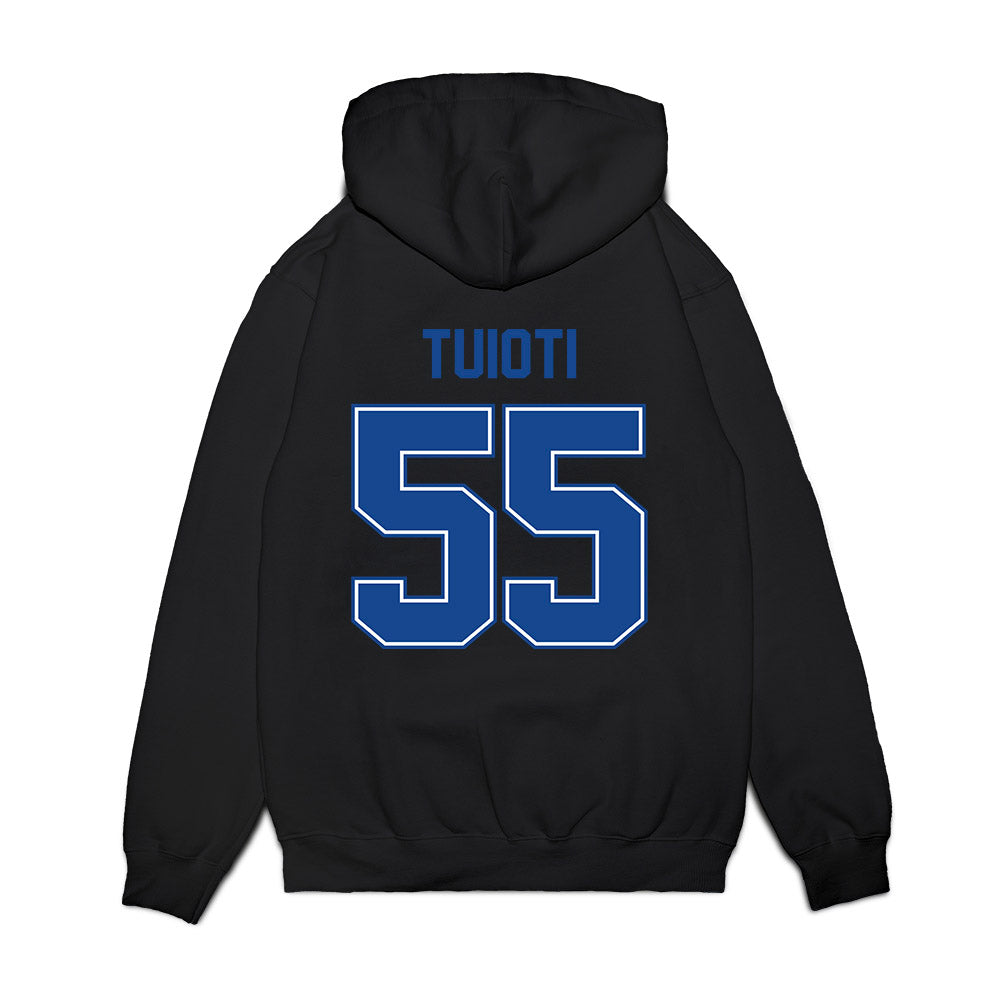 Boise State - NCAA Football : Mana Tuioti - Vintage Helmet Premium Hooded Sweatshirt-1