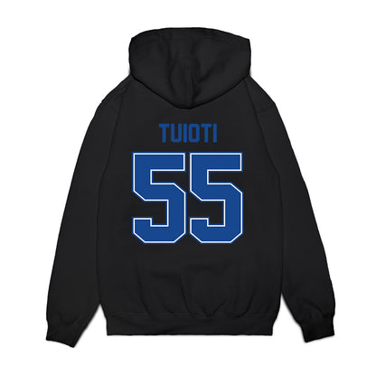 Boise State - NCAA Football : Mana Tuioti - Vintage Helmet Premium Hooded Sweatshirt-1