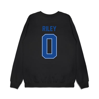 Boise State - NCAA Football : Dylan Riley - Vintage Helmet Premium Crewneck Sweatshirt-1