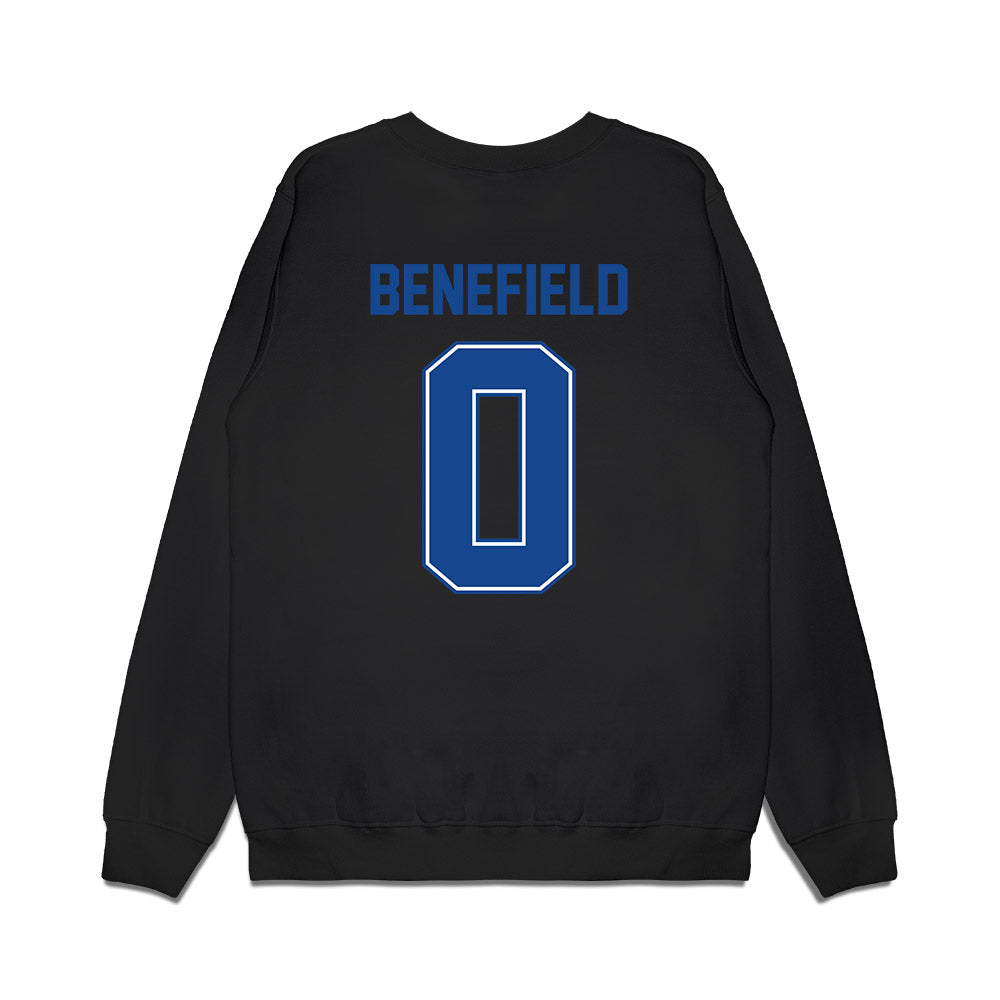 Boise State - NCAA Football : Ty Benefield - Vintage Helmet Premium Crewneck Sweatshirt-1
