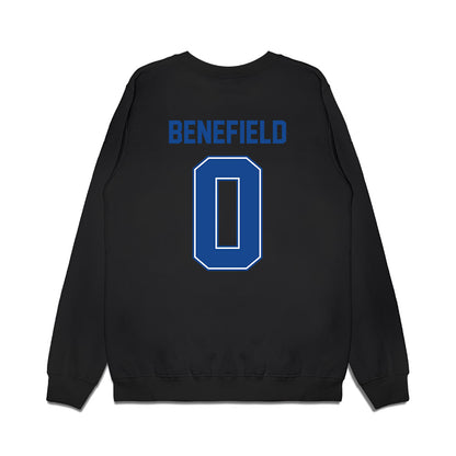 Boise State - NCAA Football : Ty Benefield - Vintage Helmet Premium Crewneck Sweatshirt-1