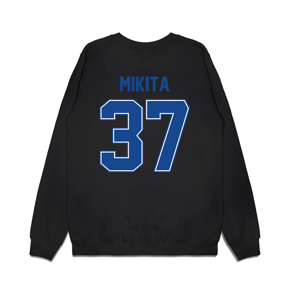 Boise State - NCAA Football : Ethan Mikita - Vintage Helmet Premium Crewneck Sweatshirt-1