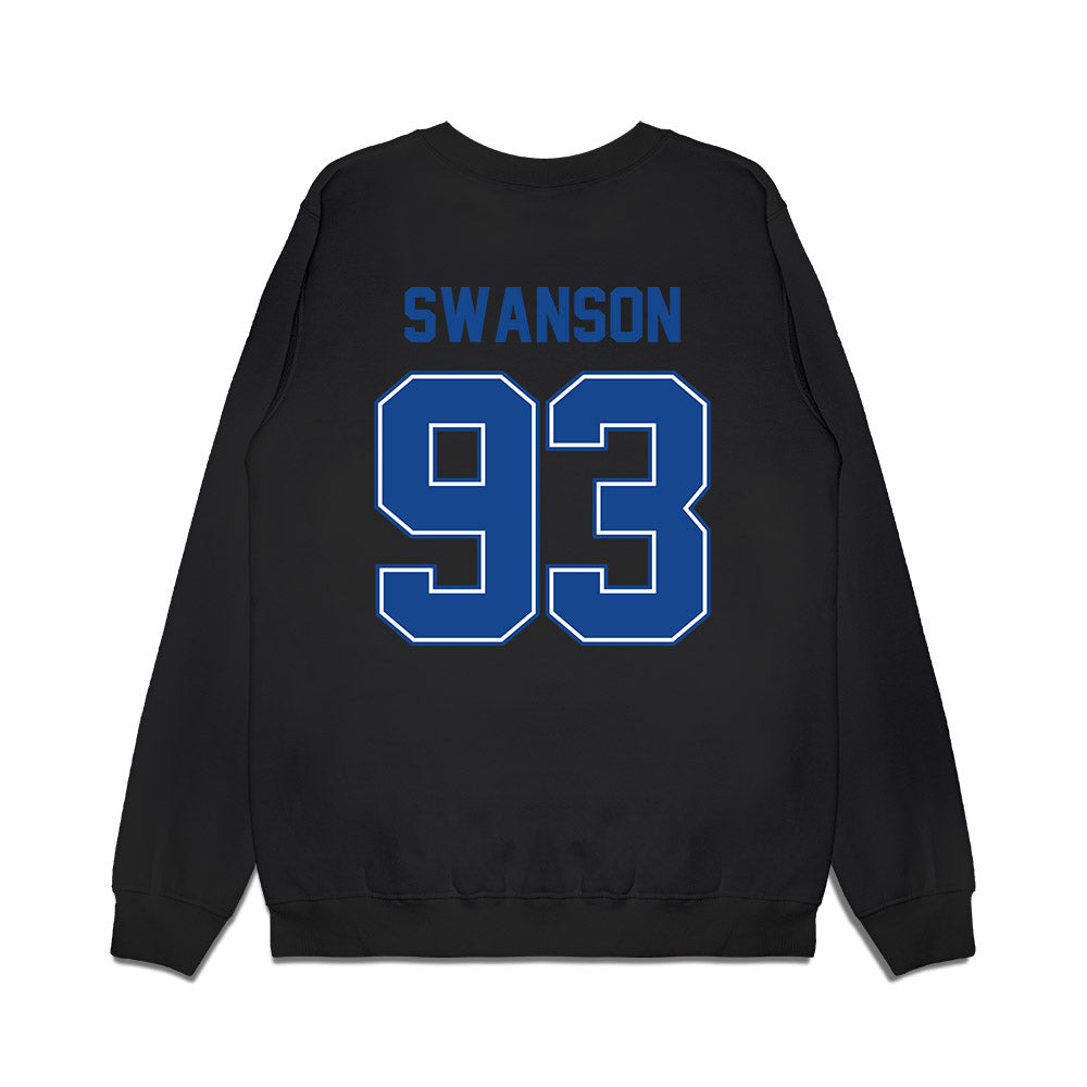 Boise State - NCAA Football : Ryder Swanson - Vintage Helmet Premium Crewneck Sweatshirt-1