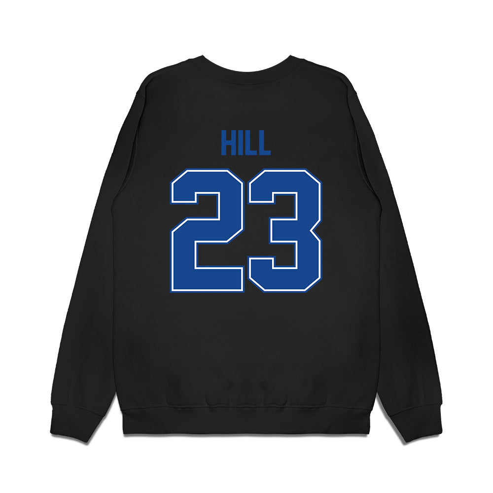 Boise State - NCAA Football : David Hill - Vintage Helmet Premium Crewneck Sweatshirt-1