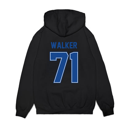 Boise State - NCAA Football : Miles Walker - Vintage Helmet Premium Hooded Sweatshirt-1