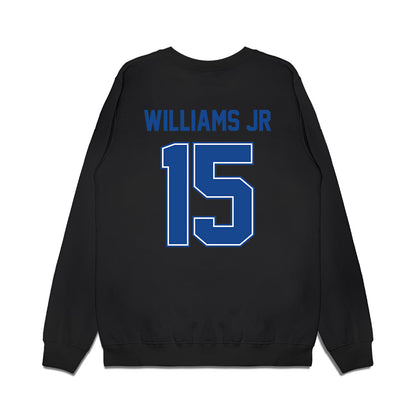 Boise State - NCAA Football : Qumonte Williams Jr - Vintage Helmet Premium Crewneck Sweatshirt-1