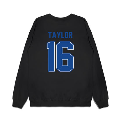 Boise State - NCAA Football : Jackson Taylor - Vintage Helmet Premium Crewneck Sweatshirt-1