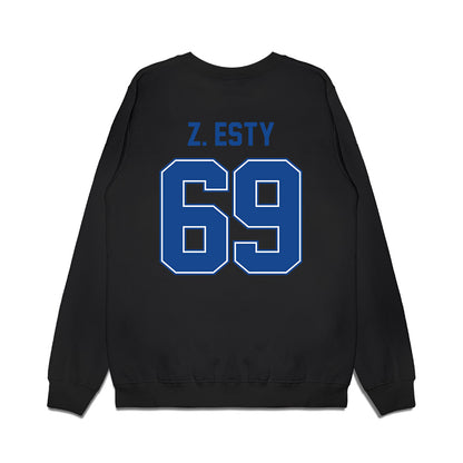 Boise State - NCAA Football : Zander Z. Esty - Vintage Helmet Premium Crewneck Sweatshirt-1